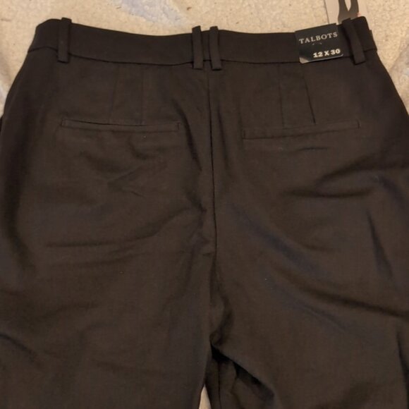 Sz 12 Talbots Black Dress Style Pants - Picture 6 of 7